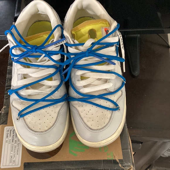 Nike Dunk Off White Low Lot 10 size 9.5 - Picture 3 of 3